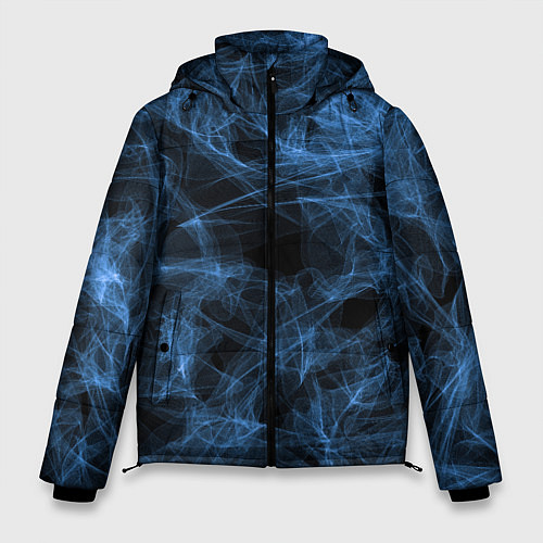 Мужская зимняя куртка Синий дым / 3D-Черный – фото 1