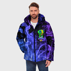 Куртка зимняя мужская Brawl Stars LEON, цвет: 3D-светло-серый — фото 2