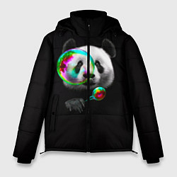 Мужская зимняя куртка Панда и мыльный пузырь