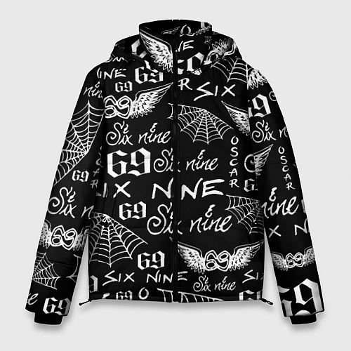 Мужская зимняя куртка 6IX9INE ТАТУИРОВКИ / 3D-Черный – фото 1