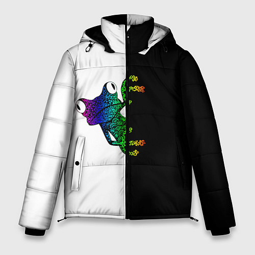 Мужская зимняя куртка Лягуха / 3D-Черный – фото 1