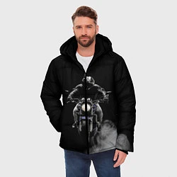 Куртка зимняя мужская МОТОЦИКЛЫ, цвет: 3D-черный — фото 2