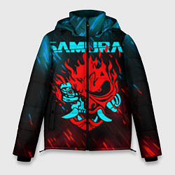Куртка зимняя мужская CYBERPUNK 2077 SAMURAI, цвет: 3D-черный