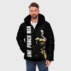 Куртка зимняя мужская One Punch Man, цвет: 3D-черный — фото 2
