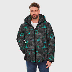Куртка зимняя мужская Cyber, цвет: 3D-черный — фото 2