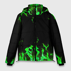 Куртка зимняя мужская GREEN FIRE ОГОНЬ, цвет: 3D-черный