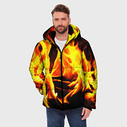 Куртка зимняя мужская В ОГНЕ, цвет: 3D-черный — фото 2