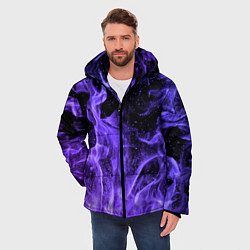 Куртка зимняя мужская ОГОНЬ НЕОН, цвет: 3D-черный — фото 2