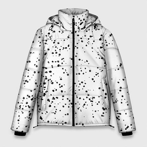 Мужская зимняя куртка Точки / 3D-Черный – фото 1