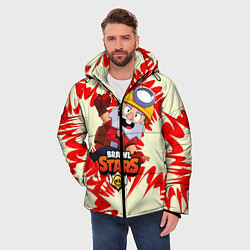 Куртка зимняя мужская Brawl Stars Dynamike, цвет: 3D-красный — фото 2