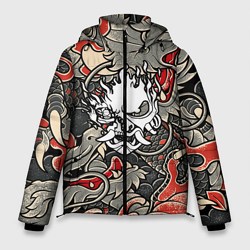 Мужская зимняя куртка CYBERPUNK2077 SAMURAI / 3D-Черный – фото 1