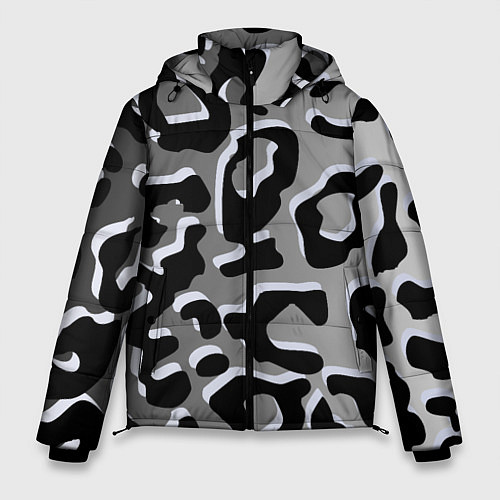 Мужская зимняя куртка Print / 3D-Черный – фото 1