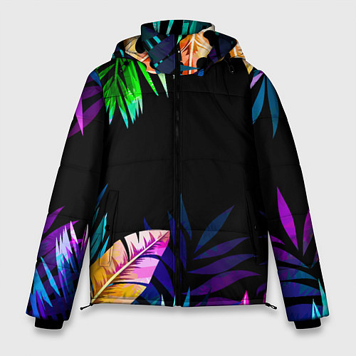 Мужская зимняя куртка Тропическая Ночь / 3D-Черный – фото 1
