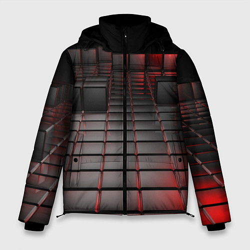 Мужская зимняя куртка КАРБОНОВЫЕ ПЛИТЫ / 3D-Черный – фото 1