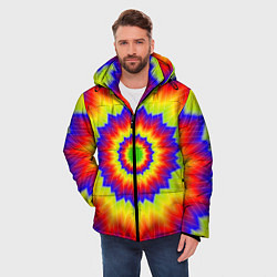 Куртка зимняя мужская Tie-Dye, цвет: 3D-красный — фото 2