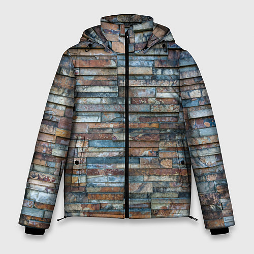 Мужская зимняя куртка СТЕНА КИРПИЧ / 3D-Черный – фото 1