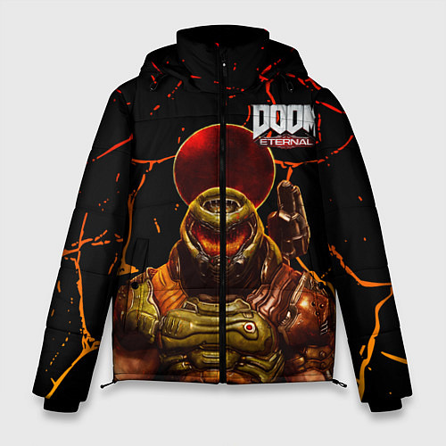 Мужская зимняя куртка Doom Eternal / 3D-Черный – фото 1
