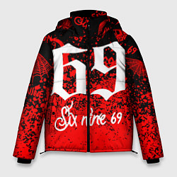 Куртка зимняя мужская 6ix9ine, цвет: 3D-красный