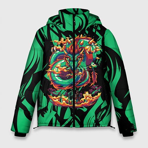 Мужская зимняя куртка Dragon Дракон / 3D-Черный – фото 1