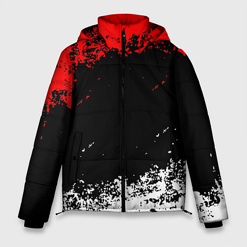 Мужская зимняя куртка Текстура / 3D-Черный – фото 1