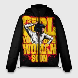 Куртка зимняя мужская Криминальное чтиво, цвет: 3D-черный