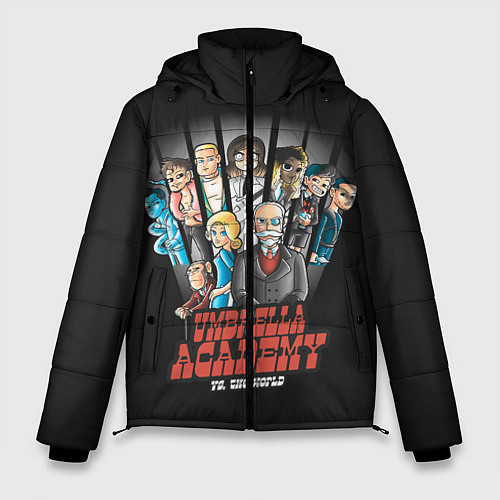 Мужская зимняя куртка Академия Амбрелла / 3D-Черный – фото 1