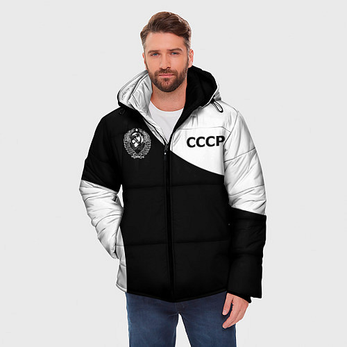 Мужская зимняя куртка СССР / 3D-Светло-серый – фото 3