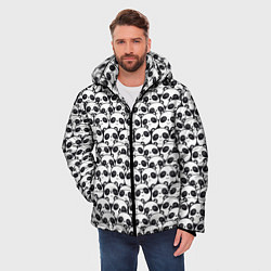 Куртка зимняя мужская ПАНДЫ, цвет: 3D-черный — фото 2