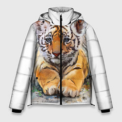 Куртка зимняя мужская Tiger Art, цвет: 3D-красный