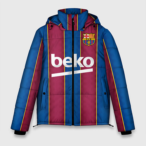 Мужская зимняя куртка FC Barcelona 2021 / 3D-Черный – фото 1