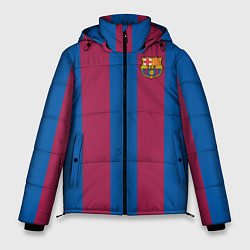 Куртка зимняя мужская FC Barcelona 2021, цвет: 3D-черный