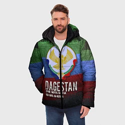 Куртка зимняя мужская Дагестан - Кавказ Сила, цвет: 3D-черный — фото 2