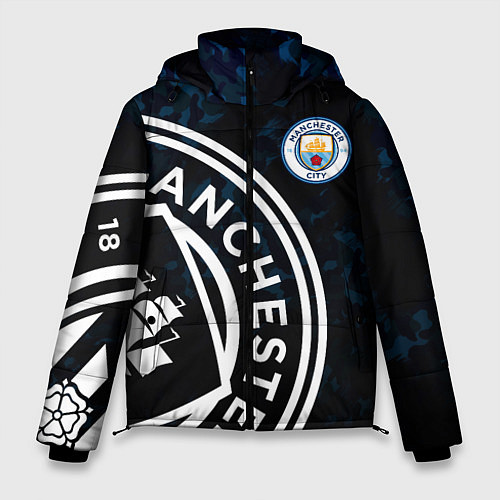 Мужская зимняя куртка Manchester City / 3D-Черный – фото 1