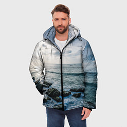 Куртка зимняя мужская Море, цвет: 3D-светло-серый — фото 2