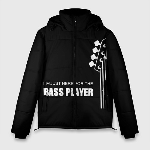 Мужская зимняя куртка BASS PLAYER GUITAR / 3D-Черный – фото 1