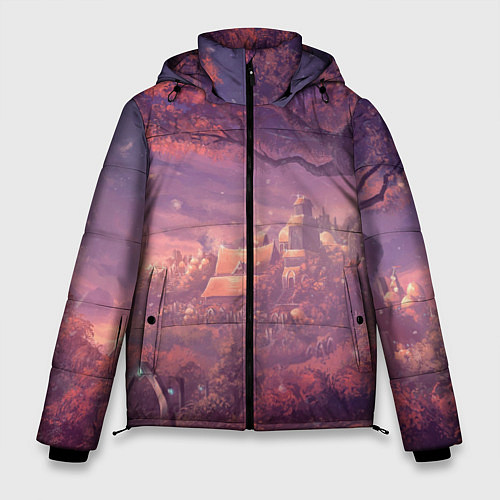 Мужская зимняя куртка Fantasy Forest / 3D-Черный – фото 1