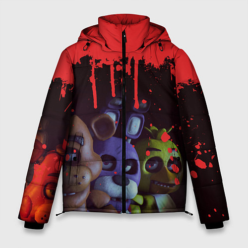 Мужская зимняя куртка Five Nights At Freddys / 3D-Черный – фото 1