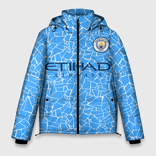 Мужская зимняя куртка Manchester City 2021 Home Kit / 3D-Черный – фото 1