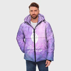 Куртка зимняя мужская Stray Kids, цвет: 3D-светло-серый — фото 2