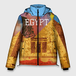 Куртка зимняя мужская Египет Пирамида Хеопса, цвет: 3D-черный
