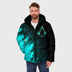 Куртка зимняя мужская Assassins Creed Valhalla, цвет: 3D-черный — фото 2
