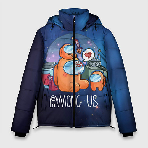 Мужская зимняя куртка Among Us Space / 3D-Черный – фото 1