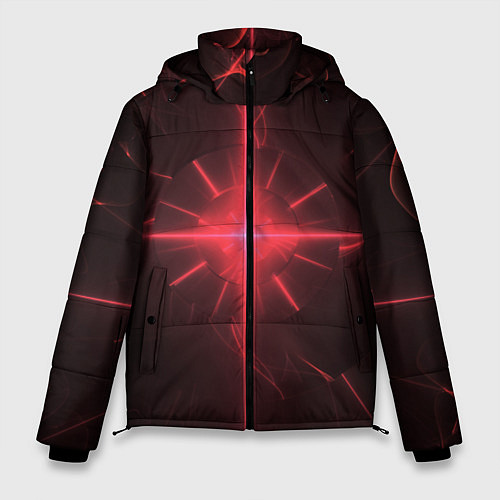 Мужская зимняя куртка Лазерные лучи / 3D-Черный – фото 1