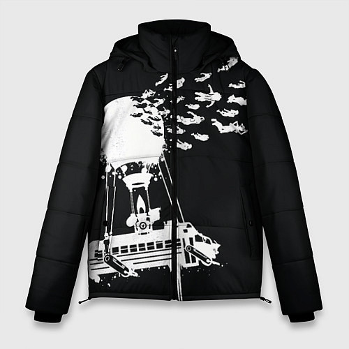 Мужская зимняя куртка FORTNITE / 3D-Черный – фото 1