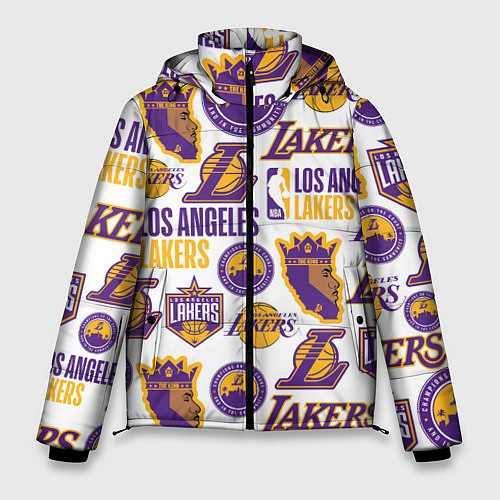 Мужская зимняя куртка LAKERS LOGO / 3D-Черный – фото 1