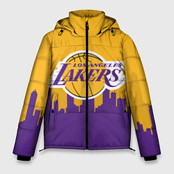 Куртка зимняя мужская LOS ANGELES LAKERS, цвет: 3D-красный