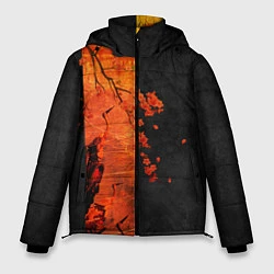 Куртка зимняя мужская ЦАПЛЯ, цвет: 3D-черный