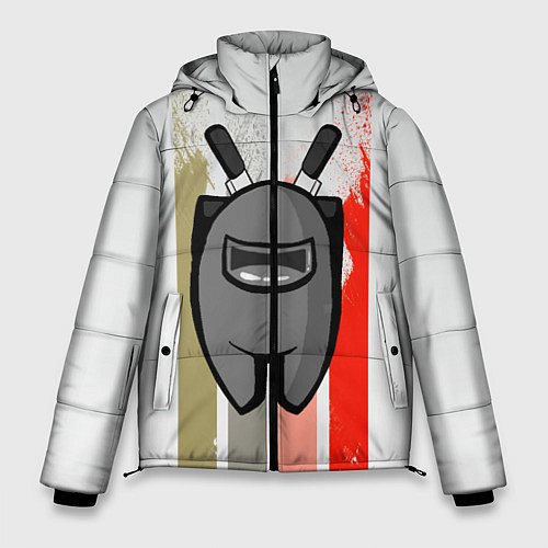 Мужская зимняя куртка Among Us / 3D-Черный – фото 1