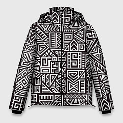 Куртка зимняя мужская Геометрия, цвет: 3D-черный
