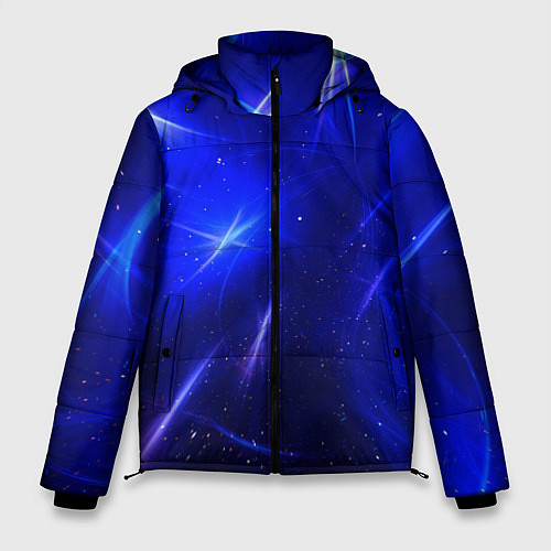 Мужская зимняя куртка Космический вихрь / 3D-Черный – фото 1